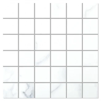 Marmor Mosaik Klinker Anadia Vit Polerad 30x30 (5x5) cm